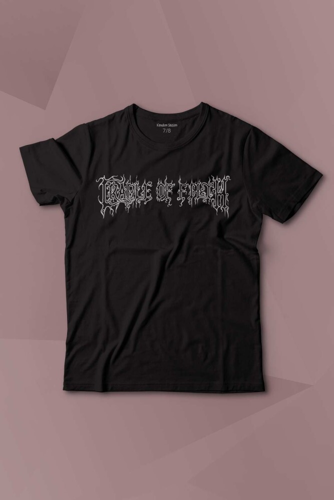 Cradle Of Filth Black Metal Gotik Gothic Goth Music Baskılı Çocuk Tişört Kısa Kollu - 1