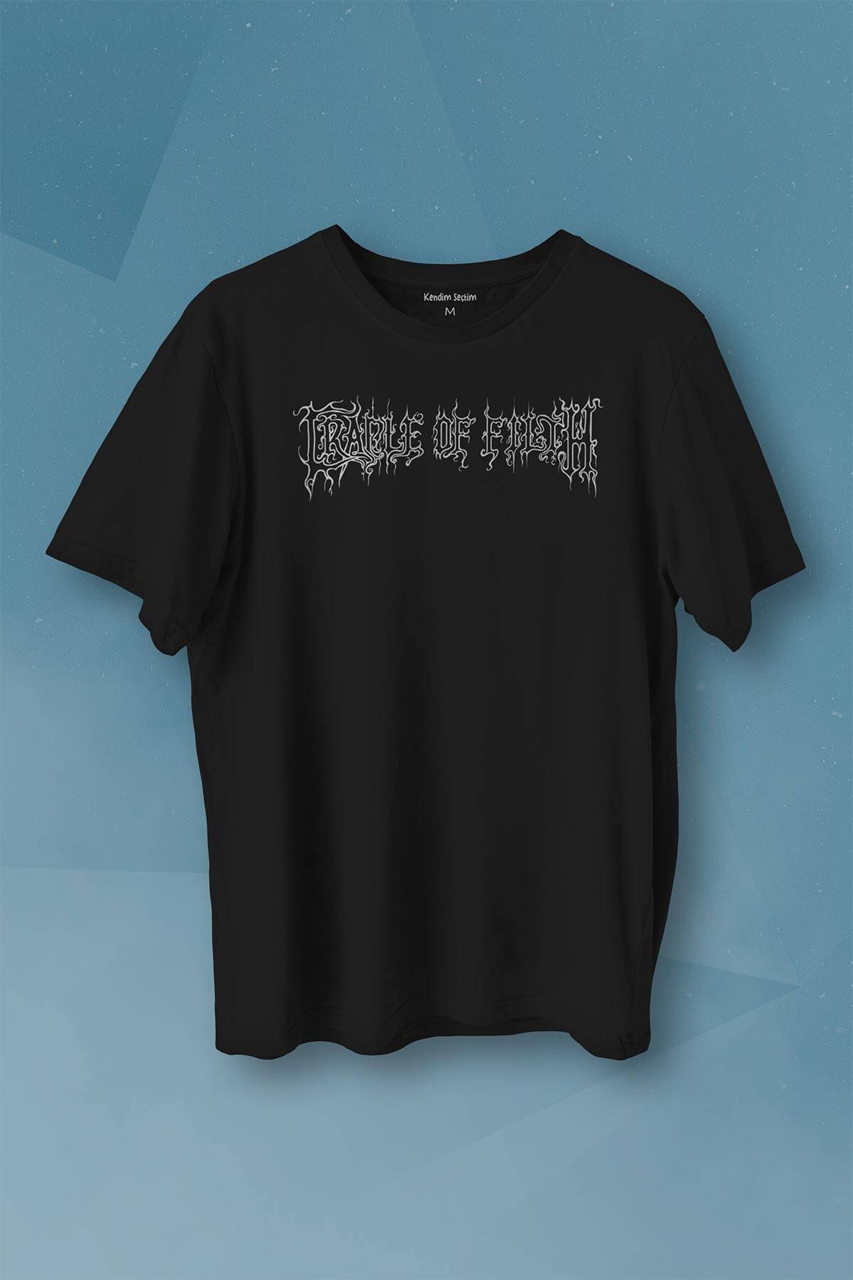 Cradle Of Filth Black Metal Gotik Gothic Goth Music Baskılı Tişört Unisex T-shirt - 1