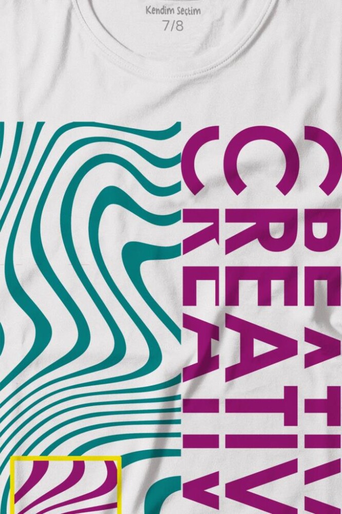 Creative Minimal Color Baskılı Tişört Çocuk T-shirt - 2