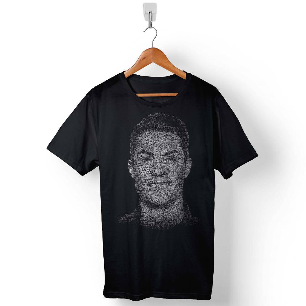 Cristiano Ronaldo Air Cr7 Typography Silüet Baskılı Tişört Unisex T-Shirt - 1