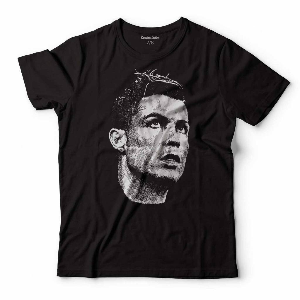 CRISTIANO RONALDO AIR CR7 TYPOGRAPHY SİLÜET ÇOCUK TİŞÖRT - 1