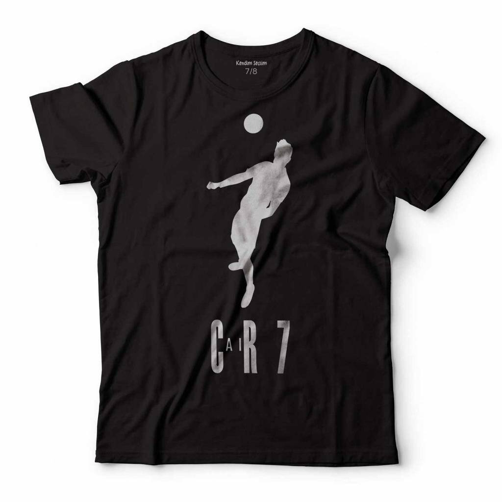 CRISTIANO RONALDO AIR CR7 TYPOGRAPHY SİLÜET ÇOCUK TİŞÖRT - 1