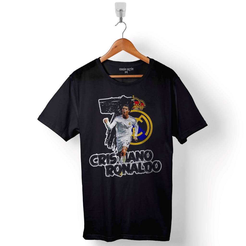 Cristiano Ronaldo Cr7 Juventus Altın Top Ballon D'Or Baskılı Tişört Unisex T-Shirt - 1