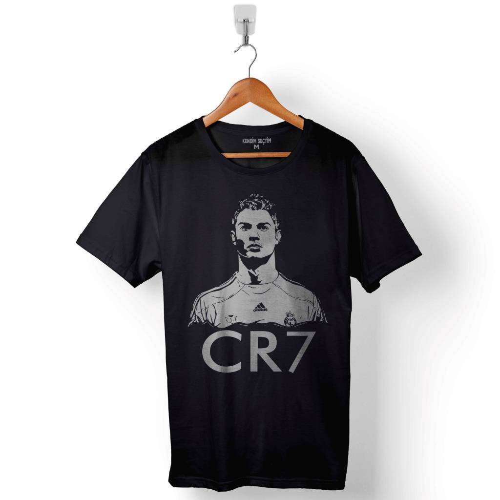 Cristiano Ronaldo Cr7 Logo Juventus Baskılı Tişört Unisex T-Shirt - 1