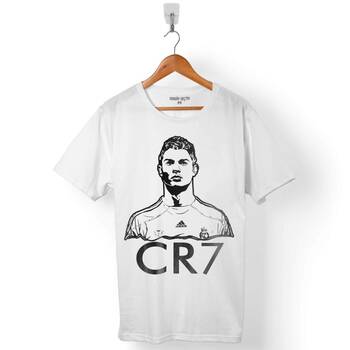 CRISTIANO RONALDO CR7 LOGO JUVENTUS ERKEK TİŞÖRT - 1