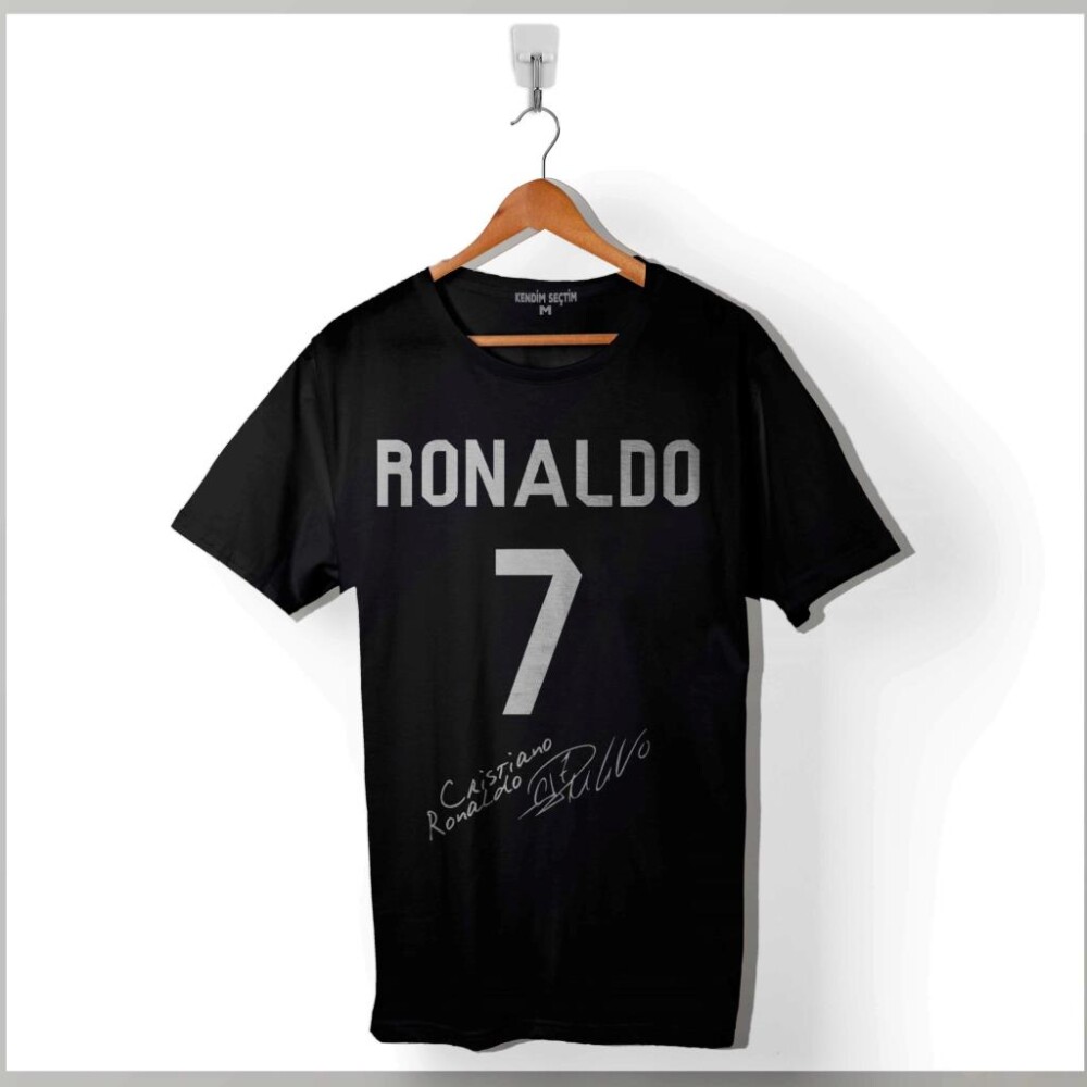 Cristiano Ronaldo Real Madrid Cr7 Gol KrAli Baskılı Tişört Unisex T-Shirt - 1