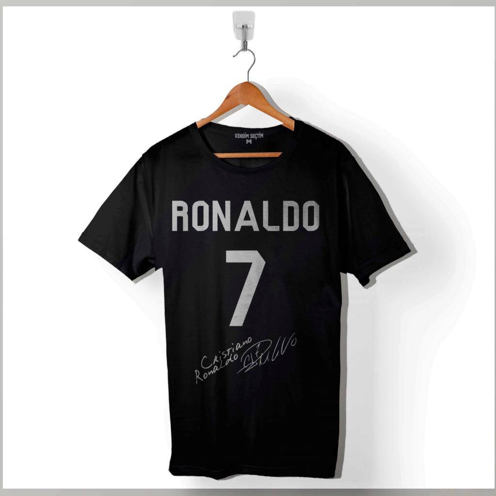 Cristiano Ronaldo Real Madrid Cr7 Gol KrAli Baskılı Tişört Unisex T-Shirt - 1