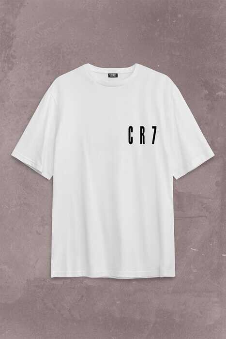 Cristiano Ronaldo Silüet Manchester United Sırt Ön Baskılı Oversize Tişört Unisex T-Shirt - 2
