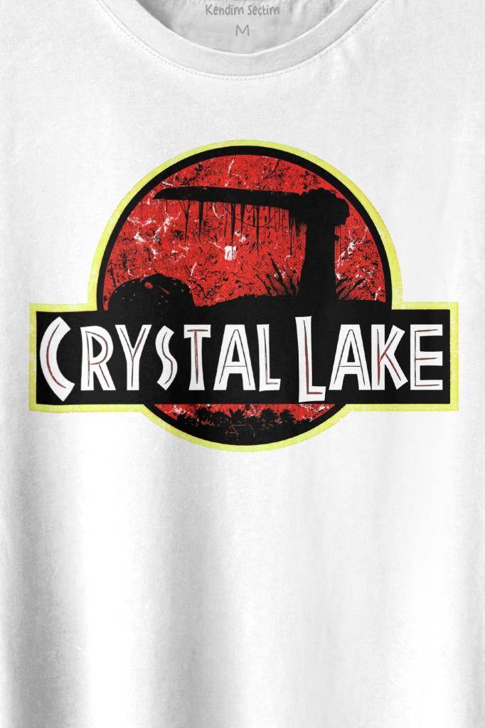 Crystal Lake Korku Filmi Jason Movie Fİlm Halloween Baskılı Tişört Unisex T-shirt (1)