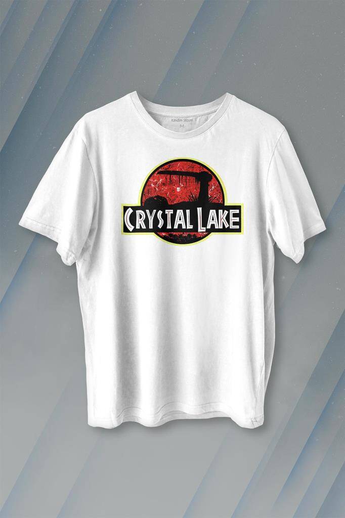 Crystal Lake Korku Filmi Jason Movie Fİlm Halloween Baskılı Tişört Unisex T-shirt - 1