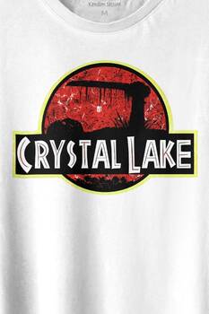 Crystal Lake Korku Filmi Jason Movie Fİlm Halloween Baskılı Tişört Unisex T-shirt - 2