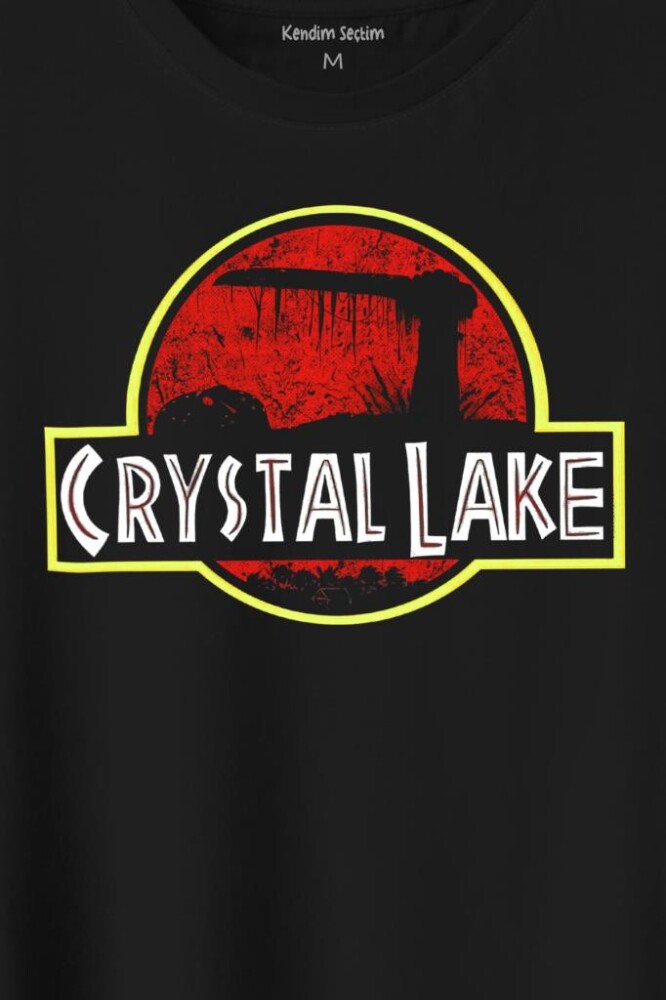 Crystal Lake Korku Filmi Jason Movie Film Halloween Baskılı Tişört Unisex T-Shirt - 2