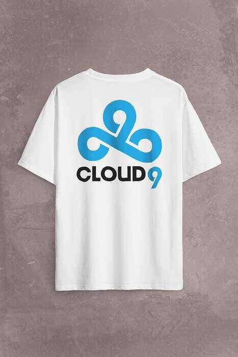 Cs Go Csgo Cloud9 Cloud 9 Team Counter Strike Sırt Ön Baskılı Oversize Tişört Unisex T-Shirt - 2