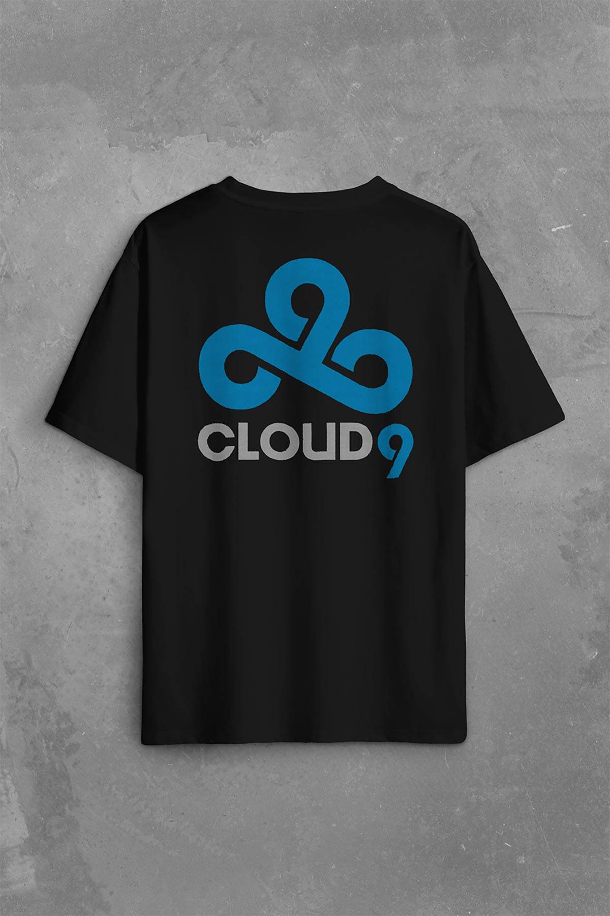 Cs Go Csgo Cloud9 Cloud 9 Team Counter Strike Sırt Ön Baskılı Oversize Tişört Unisex T-Shirt - 2