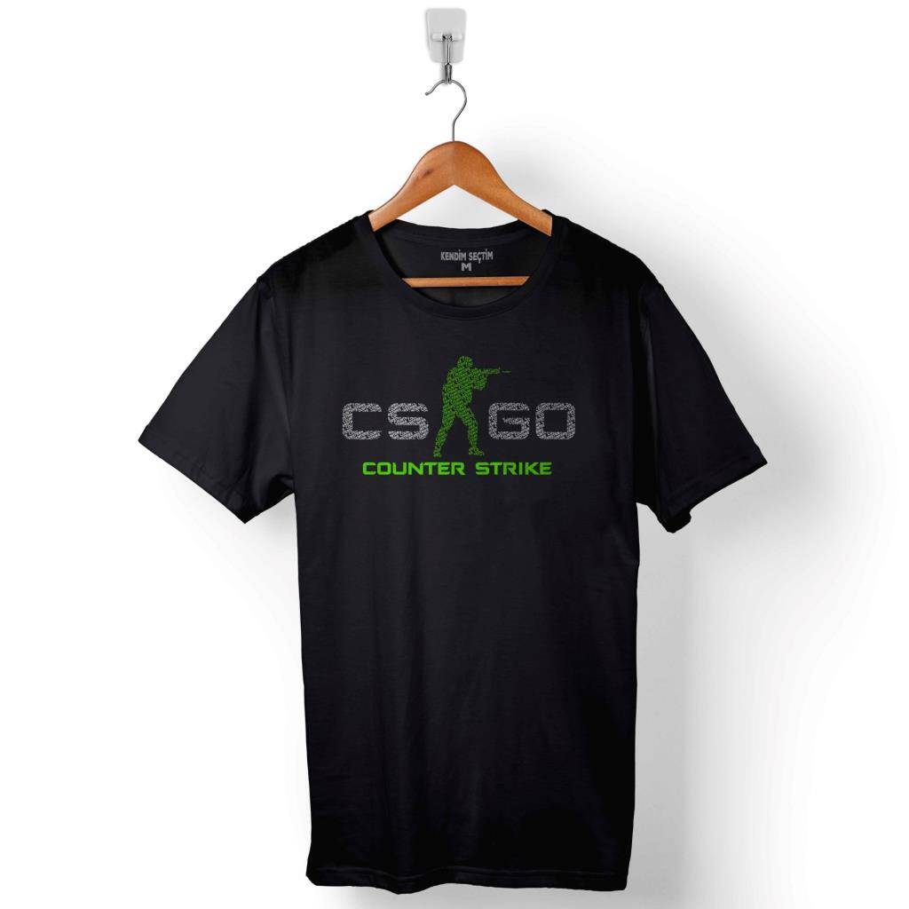 Cs Go Logo Csgo Counter Strike Global Offensıve Baskılı Tişört Unisex T-Shirt - 1