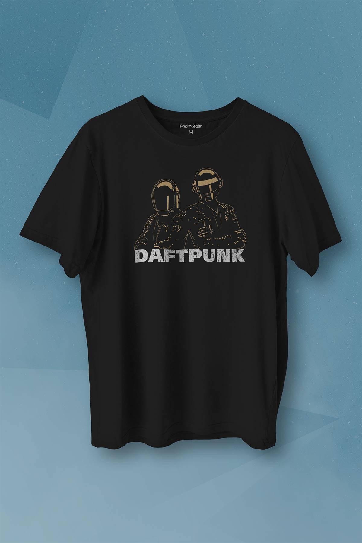 Daft Punk Müzik Get Lucky Music Baskılı Tişört Unisex T-shirt