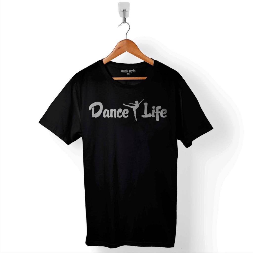 Dance Life Dans Hayattır Bale Hip Hop Dancing Baskılı Tişört Unisex T-Shirt - 1