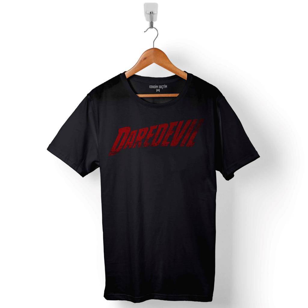 Daredevil Dd Dare devil Logo Baskılı Tişört Unisex T-Shirt - 1