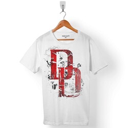 DAREDEVIL DD DARE DEVIL LOGO ERKEK TİŞÖRT - 1