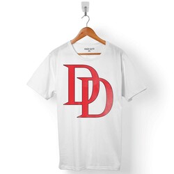 DAREDEVIL DD DARE DEVIL LOGO ERKEK TİŞÖRT - 1