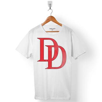 DAREDEVIL DD DARE DEVIL LOGO ERKEK TİŞÖRT - 1