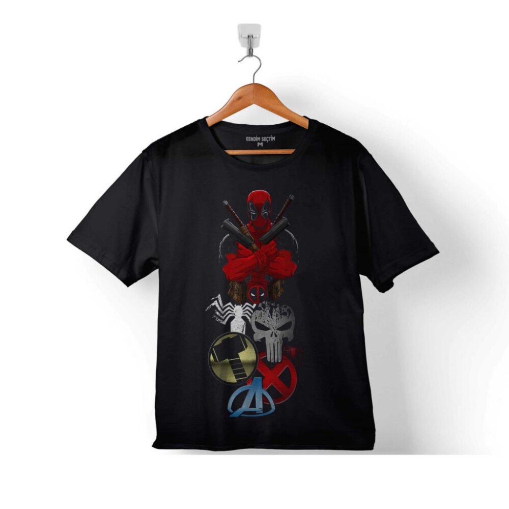 DEADPOOL 1 2 3 PUNISHER TETİKÇİ ÇOCUK TİŞÖRT - 1