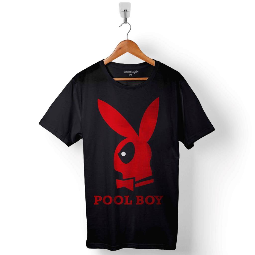 Deadpool Pool Boy 1 2 3 Logo Baskılı Tişört Unisex T-Shirt - 1