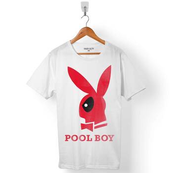 DEADPOOL POOL BOY 1 2 3 LOGO ERKEK TİŞÖRT - 1