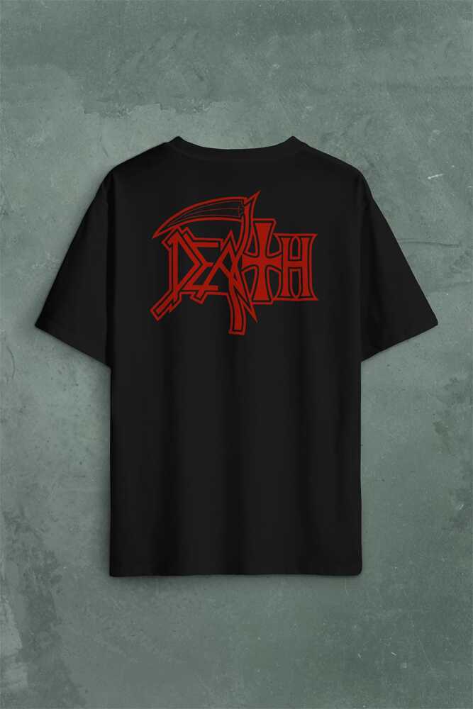 Death Life Will Never Last Metal Band Metallica Sırt Ön Baskılı Oversize Tişört Unisex T-Shirt (1)