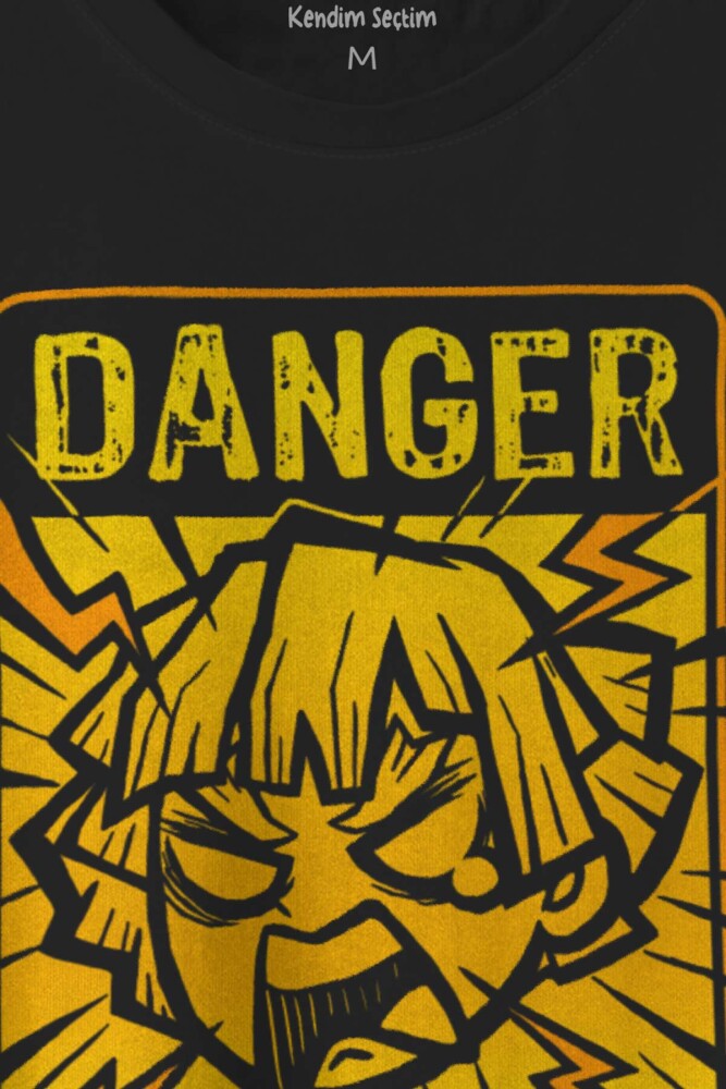 Demon Slayer Tişört Zenitsu Anime Tanjiro Nezuko Kısa Kollu Unisex T-shirt (1)