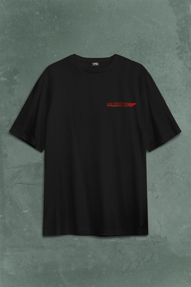 Depeche Mode Spirit New Wave Grey Charcoal Sırt Ön Baskılı Oversize Tişört Unisex T-Shirt - 2