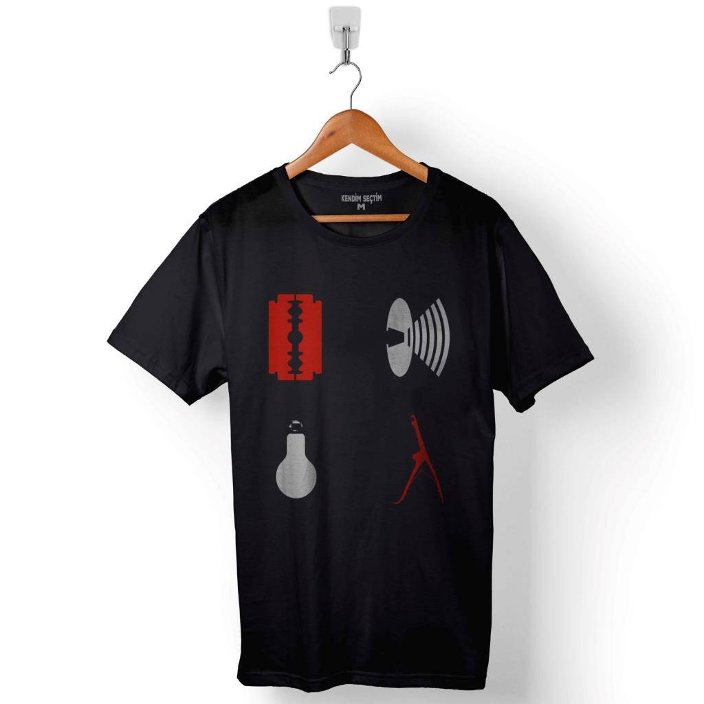 Depeche Mode Violator Spirit New Wave Grey Charcoal Baskılı Tişört Unisex T-Shirt - 1