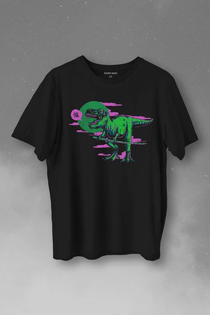 Dinazor Dinosaurs T-Rex Streetwear Sokak Urban Baskılı Tişört Unisex T-Shirt - 1