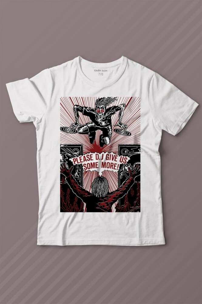 Dj Give Some Music Elektronik Müzik Baskılı Tişört Çocuk T-shirt - KENDİM SEÇTİM