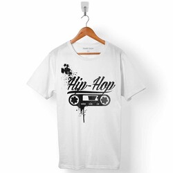 DJ HİP HOP KASET MUSIC RAP REP LOGO ERKEK TİŞÖRT - 1