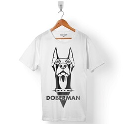 DOBERMAN DOG KÖPEK KAFA ERKEK TİŞÖRT - 1