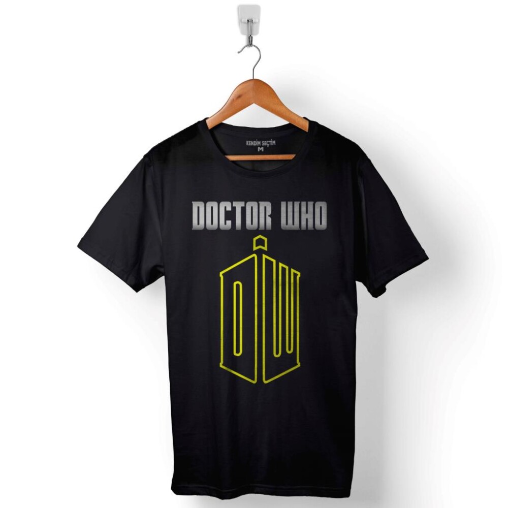 Doctor Who Bow Ties Logo Baskılı Tişört Unisex T-Shirt - 1