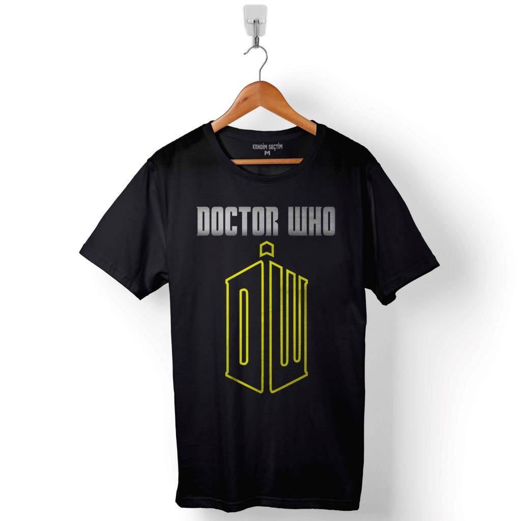 Doctor Who Bow Ties Logo Baskılı Tişört Unisex T-Shirt - 1