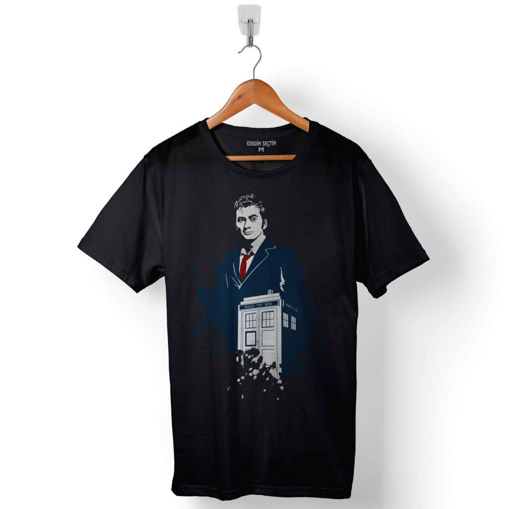 Doctor Who Bow Ties Logo Peter Capaldı Baskılı Tişört Unisex T-Shirt - 1