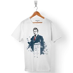 DOCTOR WHO BOW TIES LOGO PETER CAPALDI ERKEK TİŞÖRT - 1