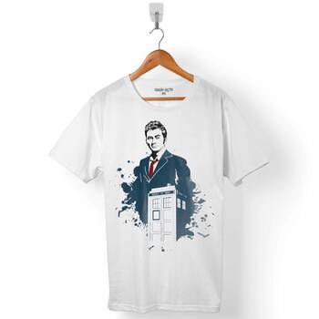 DOCTOR WHO BOW TIES LOGO PETER CAPALDI ERKEK TİŞÖRT - 1