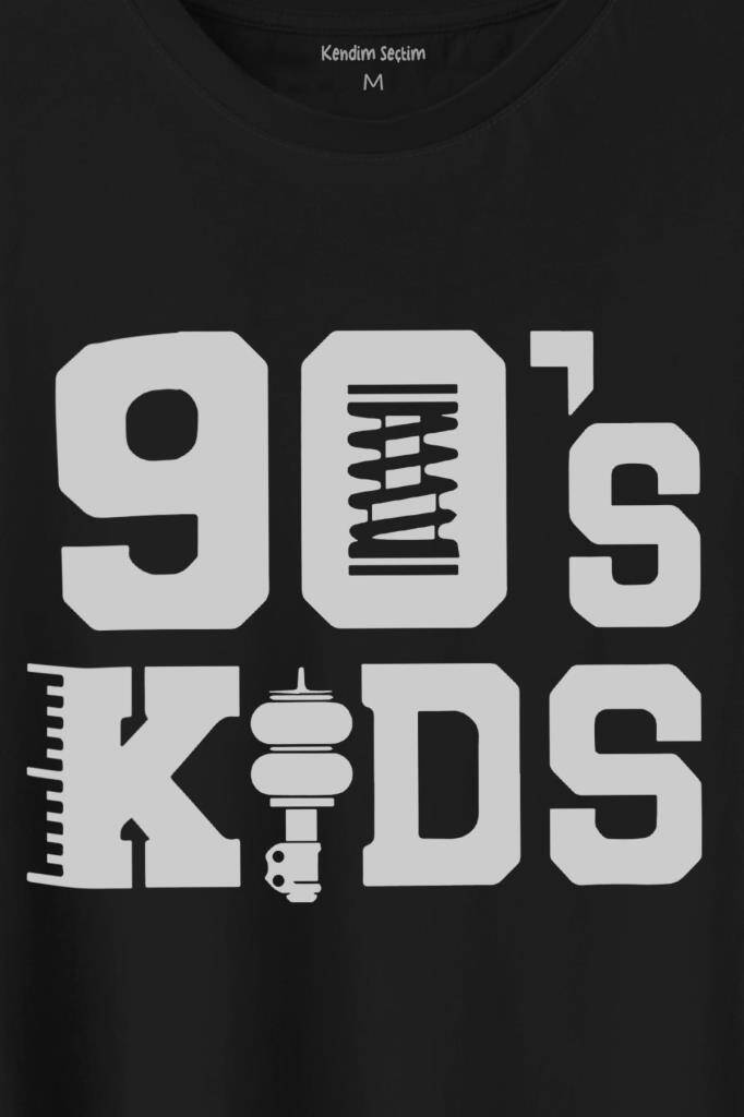 Doksanlar Çocuğu 90S Kids 1990 Lar Nostalji Baskılı Tişört Unisex T-Shirt (1)