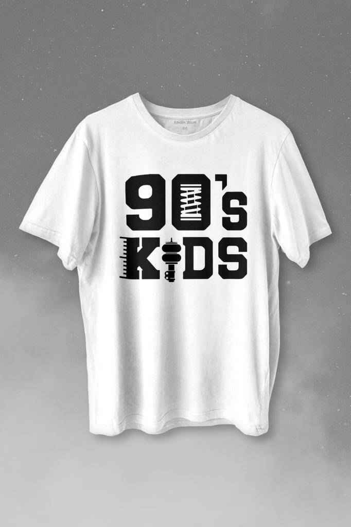 Doksanlar Çocuğu 90S Kids 1990 Lar Nostalji  Baskılı Tişört Unisex T-shirt