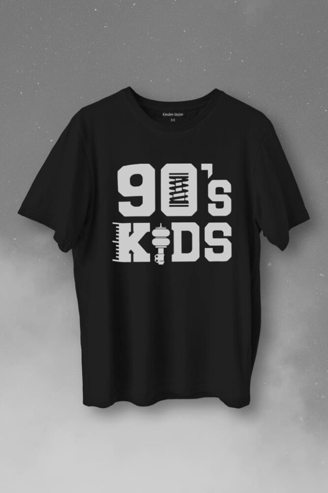 Doksanlar Çocuğu 90S Kids 1990 Lar Nostalji Baskılı Tişört Unisex T-Shirt - 1