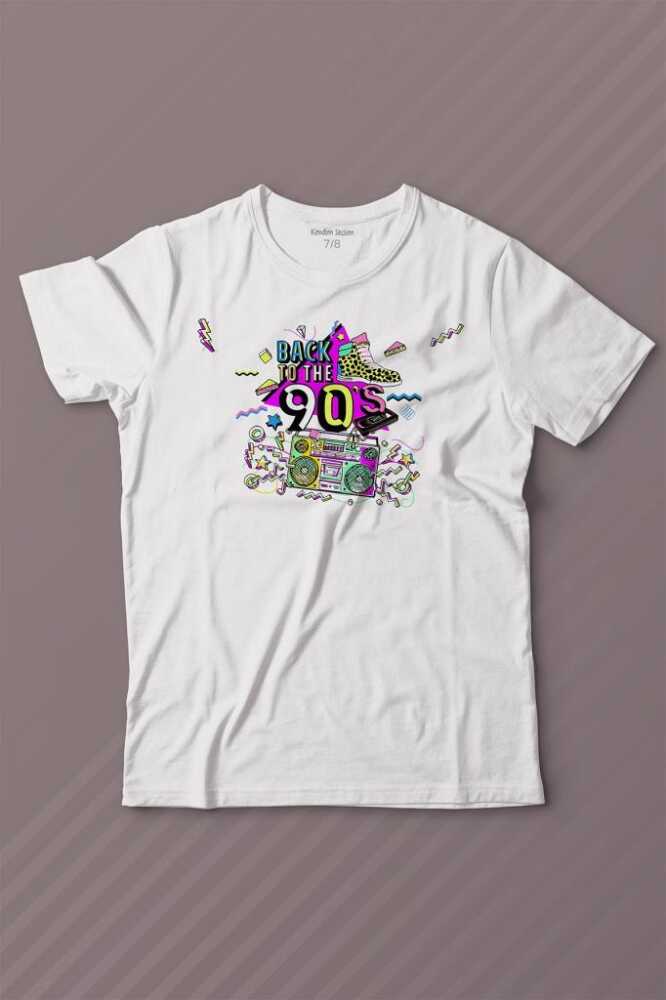 Doksanlar Pop 90'S Retro Vintage Baskılı Tişört Çocuk T-shirt - 1