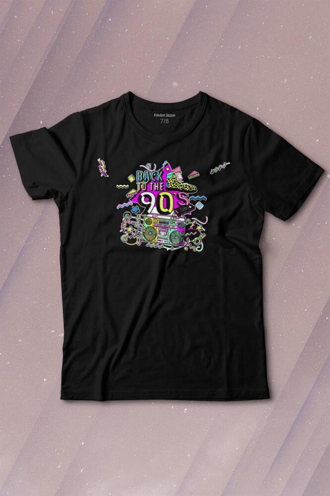 Doksanlar Pop 90'S Retro Vintage Baskılı Tişört Çocuk T-shirt - 1