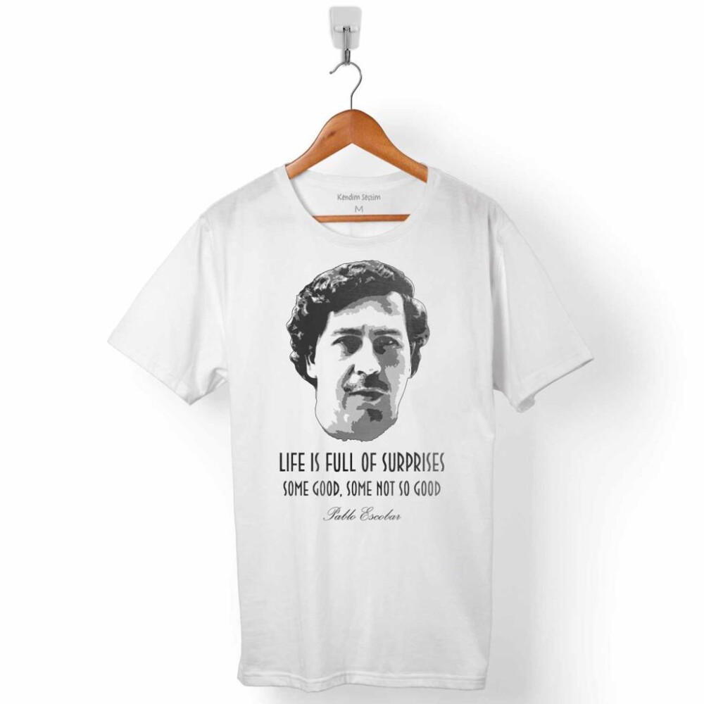 DON PABLO ESCOBAR NARCOS EL PATRON ERKEK TİŞÖRT - KENDİM SEÇTİM