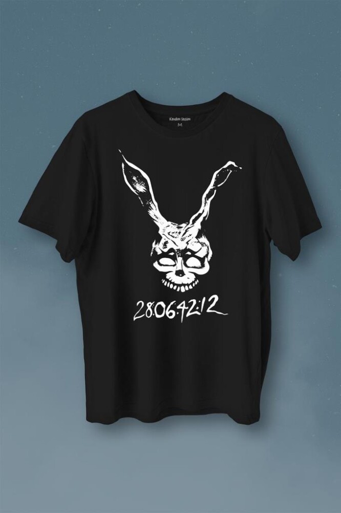 Donnie Darko Beyaz Tavşan Film Movie Dark Baskılı Tişört Unisex T-Shirt - KENDİM SEÇTİM