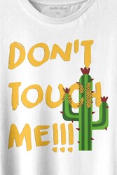 Don't Touch Me Kaktüs Baskılı Tişört Unisex T-shirt - 2