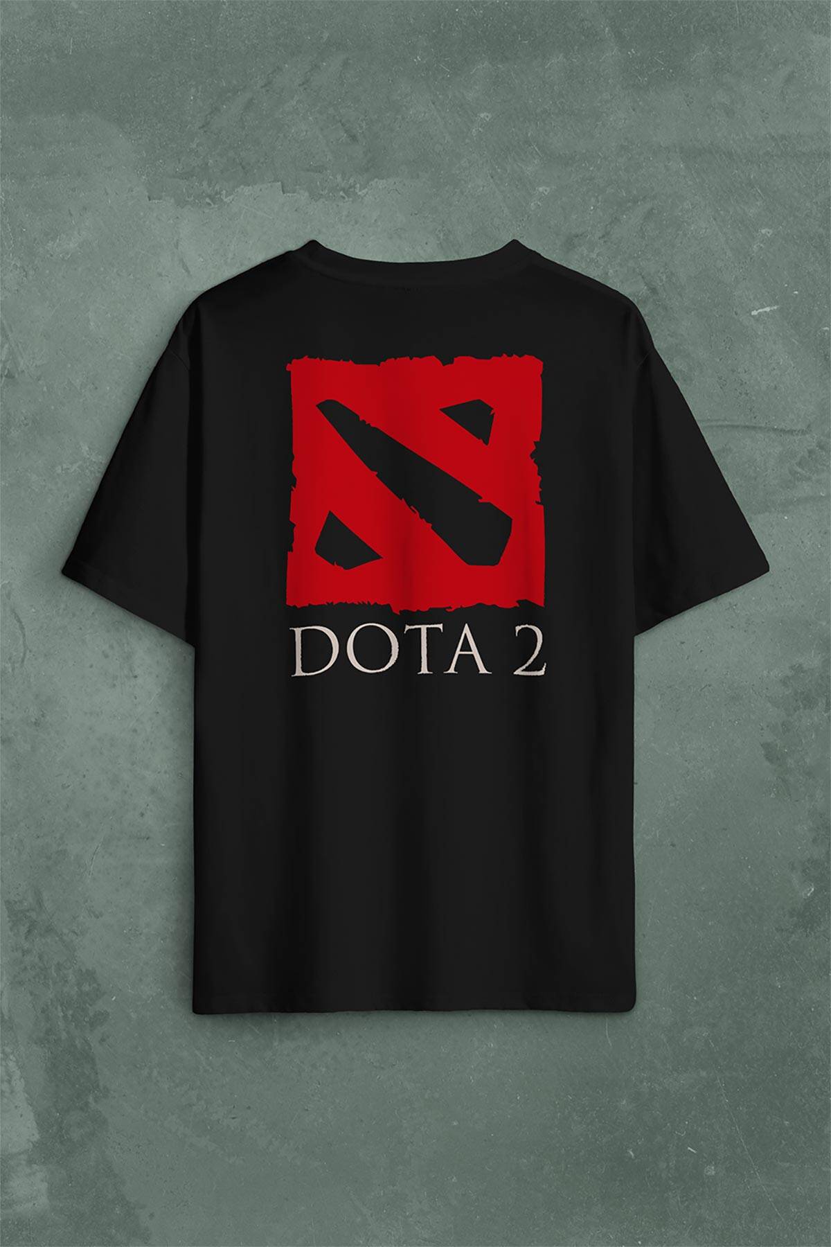 Dota2 Dota 2 Is A Multıplayer Actıve Rts Game Sırt Ön Baskılı Oversize Tişört Unisex T-Shirt - 1